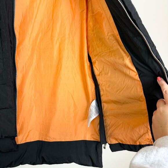 Orolay Black fleece hood‎ zip front Thickened Down Jacket Parka Size SMALL - Picture 3 of 13